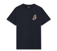 Lyle & Scott Supermarket Embroidered Graphic Crew Neck Tee Dark Navy