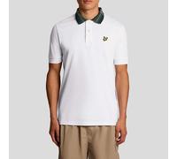 LYLE & SCOTT TARTAN COLLAR POLO SHIRT SP2403V WHITE