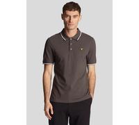 Lyle & Scott - Tipped Gun Metal/White - Polo - grey - M - 97% Cotton, 3% Elastane M