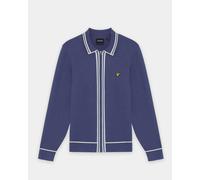 Lyle & Scott Tipped Mens Knitted Full Zip Jacket - Y125 Rich Navy - Y125 Rich Navy - XL