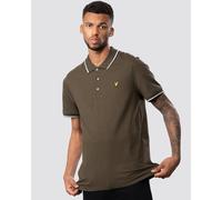 Lyle & Scott Tipped Polo Shirt Olive/White M