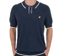 Lyle & Scott Tipped Pique Knitted Polo Dark Navy