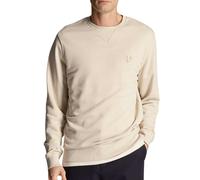 Lyle & Scott Tonal Eagle Logo Pull Over Sweatshirt - Cream - XXL