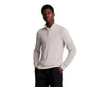 Lyle & Scott Tonal Eagle Marino Half Zip Sweater