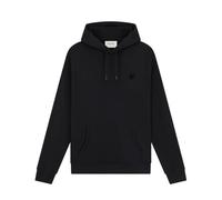 Lyle & Scott Tonal Eagle Mens Hoodie - Black Cotton - Size 2XL
