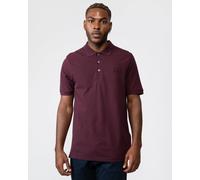 Lyle & Scott Tonal Eagle Mens Polo Shirt - Burgundy Cotton - Size Large