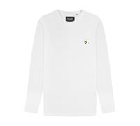 Lyle & Scott "TS512VOG" Plain Long Sleeves Crew Neck T-Shirt : White