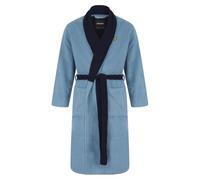 Lyle & Scott Unisex Contrast Bathrobe Blue/Pct XL