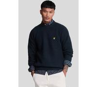 Lyle & Scott - Waffle Knit Dark Navy - Pullover - blue - S - 48% Nylon, 47% Cotton, 5% Elastane S