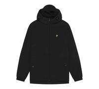 Lyle and Scott Men's Zip Through Cotton Wind Resistant Long Sleeve Hooded Rain Anorak XS Black