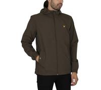 Lyle & Scott Mens Zip Through Hooded Jacket - Olive Nylon - Size Large