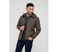 Lyle & Scott Zip Through Hooded Jacket, Olive, Size L, Men Olive