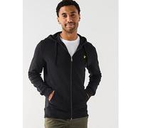 Lyle & Scott Zip Through Hoodie, Black, Size 2Xl, Men Black