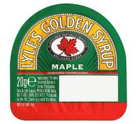 Lyle's Golden Syrup Maple Flavour 20g Portion Pot Case of 96