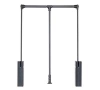 LYLFF Pull-down Wardrobe Slide Rail Hanger Adjustable Soft Reset, Wardrobe Coat Rack, Save Space, Load 30kg (Size : 890-1210mm)
