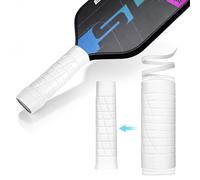 LYLIN Pickleball Paddle Grip - 5.2 in - Enhanced Pickleball Grip to Relieve Tennis Elbow, Reduce Vibration, Sweat-Resistant Design for Improved Precision Control, and Comfortable Grip (White)