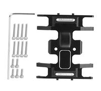 Lylithuif 1/24 Simulation Car Aluminum Alloy Gearbox Skid Plate High Strength CNC Machined Black Anodized for Axial SCX24 90081 AXI00002 RC Accessory