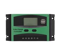 Lylithuif 20A PWM Solar Panel Controller 12V 24V Smart Solar Charge Controller LCD Solar Regulator for Outdoor Homes Schools Streets Stations Power Stations Pastoral Areas Fields