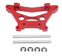 Lylithuif Aluminium Alloy Rear Shock Tower Absorber Plate Precision CNC Machined Durable Upgrade Part for FS 53633 51805 51806 1/10 Scale RC Cars Blue Red Silver (539080-1R red)