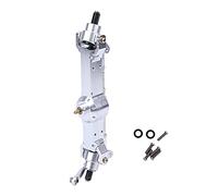 Lylithuif Aluminum Alloy Front Gearbox Assembly High Strength Durable Upgrade Accessories Fit for MN D90 MN 91 FJ 45 RC Car Black or Silver Color 13 x 10 x 2.8cm (Silver MN-007S)