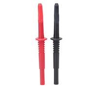 Lylithuif Banana Plug Test Probe 4mm Durable Multimeter Test Lead Kit with 4mm Socket for Vehicle Maintenance Electrical Industrial Testing Red Black 2PCS