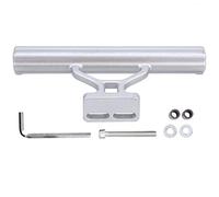 Lylithuif Bicycle Handlebar Extension Bracket Multifunction Aluminum Alloy Tube Headlight Computer Mount Holder for Bike Accessories Lightweight Durable 15cm 5.9in 120g 4.2oz (Silver)