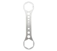 Lylithuif Bike Front Fork Wrench Stainless Steel Bicycle Pneumatic Fork Cover Removal Tool for Mountain Bike Durable Ergonomic Design Lightweight Portable Repair Tool (30-32mm / 1.18-1.26in)