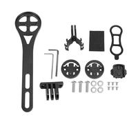 Lylithuif Cycling Computer Mount Aluminum Alloy Extended Out Front Bracket Set for Bryton Rider 420 530 750 with Lightweight Sturdy Design and Matte Finish for Road Mountain Bikes (Black)