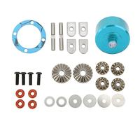 Lylithuif Diff Set Spiral Front Rear Replacement Aluminium Alloy Gear Box Upgrade Kit for 1/7 1/8 Series RC Vehicles Parts with Durable Case Gasket Screw Bolt Accessories (Blue)