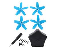 Lylithuif Drone Propeller Storage Box Professional Shockproof Compact Protective Case for DJI Avata Propellers Black 79x79x38mm Includes 4 Propellers 12 Screws 1 Screwdriver (Blue)