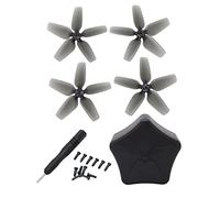 Lylithuif Drone Propeller Storage Box Professional Shockproof Compact Protective Case for DJI Avata Propellers Black 79x79x38mm Includes 4 Propellers 12 Screws 1 Screwdriver (Gray)