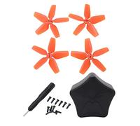 Lylithuif Drone Propeller Storage Box Professional Shockproof Compact Protective Case for DJI Avata Propellers Black 79x79x38mm Includes 4 Propellers 12 Screws 1 Screwdriver (Orange)