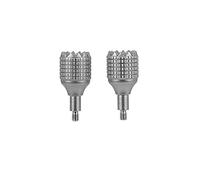 Lylithuif Drone Remote Controller Sticks Copper Anti Slip Thumb Rocker Joystick High Sensitivity for RC PRO Screen Remote Control 2 Pcs (Silver)