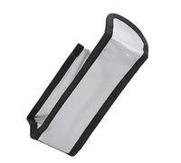 Lylithuif Fireproof Box Battery Safe Bag Lithium Battery Safe Bag Explosion Proof Radiation Heat Resistant Storage Pouch for Aircraft Batteries Workshop Home Silver 64 x 50 x 125mm