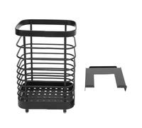 Lylithuif Frame Side Hanging Basket Stainless Steel Table Side Chopstick Holder Storage Basket for Snow Peak IGT CK149 CK150 CK902 CK903 CK904 (Black)