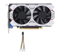 Lylithuif Gaming Graphics Card GTX650TI 2GB DDR5 128BIT High Efficiency Silent Computer Graphics Card with Dual Fans Plug and Play Design for Desktop Gaming and Office Work Metal Electronic