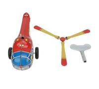 Lylithuif Helicopter Clockwork Toy Metal Iron Vintage Winding Clockwork Plane Toy Wind Up Toy for Kids Children