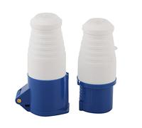 Lylithuif Industrial Power Plug 3 Pin 16A 220 Explosion Proof Dust Proof Single Phase Electrical Connector for Construction Sites Ports Docks 2Pcs