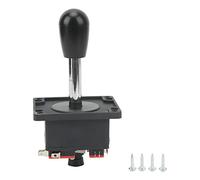 Lylithuif Joystick Black Oval Ball Head Classical DIY Handle Joystick for Game Machine Premium Stainless Steel Metal Plastic Durable Flexible Control Replacement for Machines Fighting