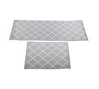 Lylithuif Kitchen Mat Non Slip Durable Polyester Floor Rug Easy Clean for Home Office Hotel 2PCS Set 40x60cm 40x120cm