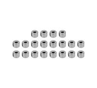 Lylithuif Landing Gear Stopper Set Wheel Collar 2.1mm Stainless Steel RC Plane Model Aircraft Parts Durable Exquisite Craftsmanship for Fixed Wing Remote Control Aircraft Silver 20Pcs