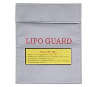 Lylithuif Lipo Battery Protective Bag Fireproof Guard Sleeve Lipo Explosion Proof Safety Pouch for RC Lipo Battery Storage and Charging Silver 22.5x18.5cm