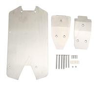 Lylithuif Metal Chassis Armor Skid Plate High Performance Durable Upgrade Accessory For Kraton Outcast Typhon 1/10 RC Cars Aluminum Alloy Silver 460g 3 Parts Set