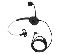 Lylithuif Monaural Headphones with Noise Reduction Microphone | Enjoy clear calls in noisy environments with this lightweight single sided headset for 2.5mm devices