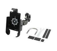 Lylithuif Motorbike Phone Holder Universal Rotating Double Ball Aluminum Alloy Cycling Phone Bracket Width Adjustable 60 100mm for Motorcycle Electric Bike