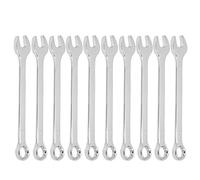 Lylithuif Ratcheting Combination Open Ended Wrench Set Industrial Dual Opened 15mm Chrome Vanadium Steel 10Pcs for Professional Mechanics and DIY Enthusiasts