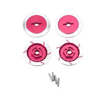 Lylithuif RC Brake Disc Aluminum Alloy Wheel Accessory High Performance Non Directional Braking Surface Durable Upgrade Part for HSP 94123 R31 1 10 RC Car 4pcs Set Yellow Red Purple Pink (Pink)