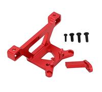 Lylithuif RC Car Front Bracket Mount Replacement Aluminum Alloy High Performance Lightweight Durable Upgrade for E Revo Slash4WD Summit 1/16 Scale RC Vehicles (Red)