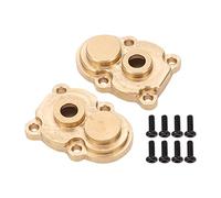 Lylithuif RC Car Front Rear Axle Gear Cover Brass Premium Durable Rustproof Wear Resistant Accessory for FMS FCX24 1/24 Climbing Crawler Gold Color 2Pcs