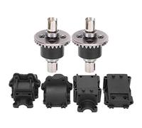 Lylithuif RC Gear Box Differential Set Plastic Metal Upgrade Parts Replacement Accessories for 144001 1/14 Scale Remote Control Car 4pcs Gearbox 2pcs Diff